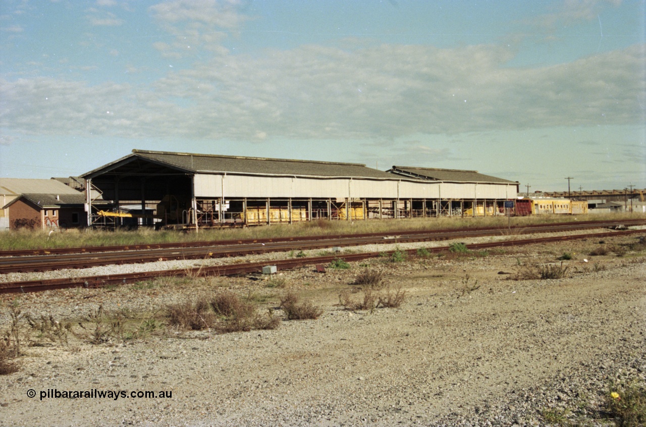 200-34
Midland, view of Midland Workshop dilapidated building from near Lloyd Street.
