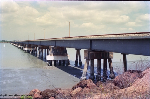 212-16
Weipa, Mission River road and rail bridge from the Andoom and rail side.
