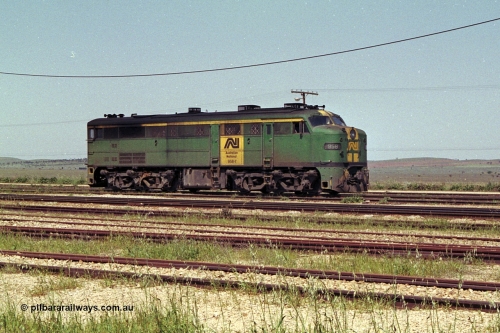 215-14
Peterborough, AN liveried 930 class locomotive 958 AE Goodwin built ALCo model DL500B serial G3388-1 sits in the dual gauge yard.
Keywords: 930-class;958;AE-Goodwin;ALCo;DL500B;G3388-1;