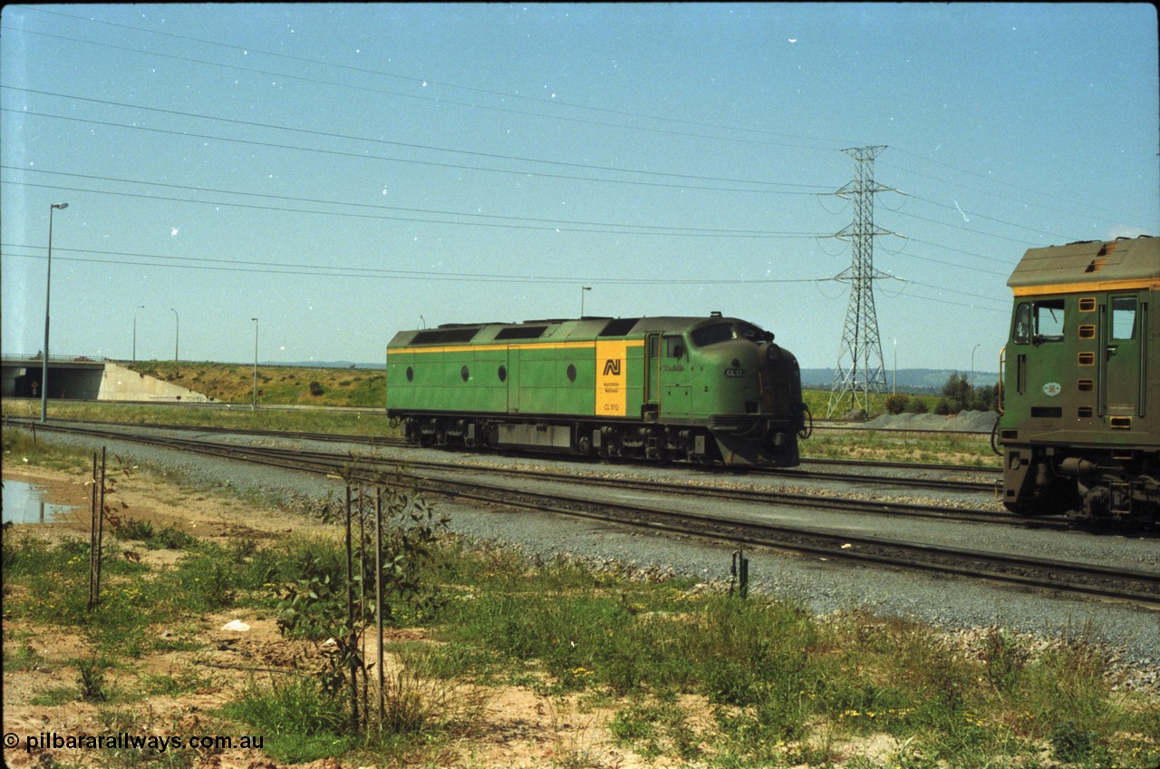 216-16
Dry Creek Motive Power Centre, Australian National CL class locomotive CL 17 'William McMahon' Clyde Engineering EMD model AT26C serial 71-757.
Keywords: CL-class;CL17;Clyde-Engineering-Granville-NSW;EMD;AT26C;71-757;bulldog;