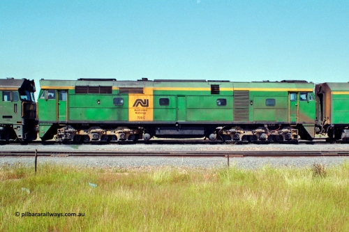217-18
Dry Creek Motive Power Centre, side view of Australian National 700 class locomotive 705 AE Goodwin ALCo model DL500G serial G6059-3.
Keywords: 700-class;705;AE-Goodwin;ALCo;DL500G;G6059-3;