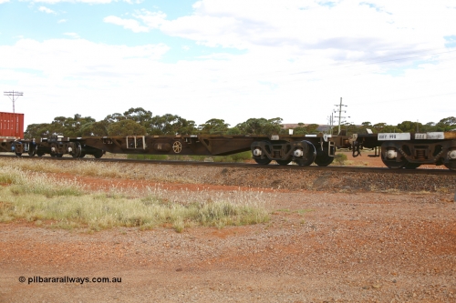 210407 9897
Parkeston, 2MP5 intermodal train, RQFY type flat waggon RQFY 112 is a VQFX type skeletal container waggon built by Victorian Railways Bendigo Workshops in 1980 in a batch of seventy five. Recoded to VQFY in 1985, then to RQFY in 1994, then National Rail RQFF in 1995.
Keywords: RQFY-type;RQFY112;Victorian-Railways-Bendigo-WS;VQFX-type;VQFY-type;RQFF-type;
