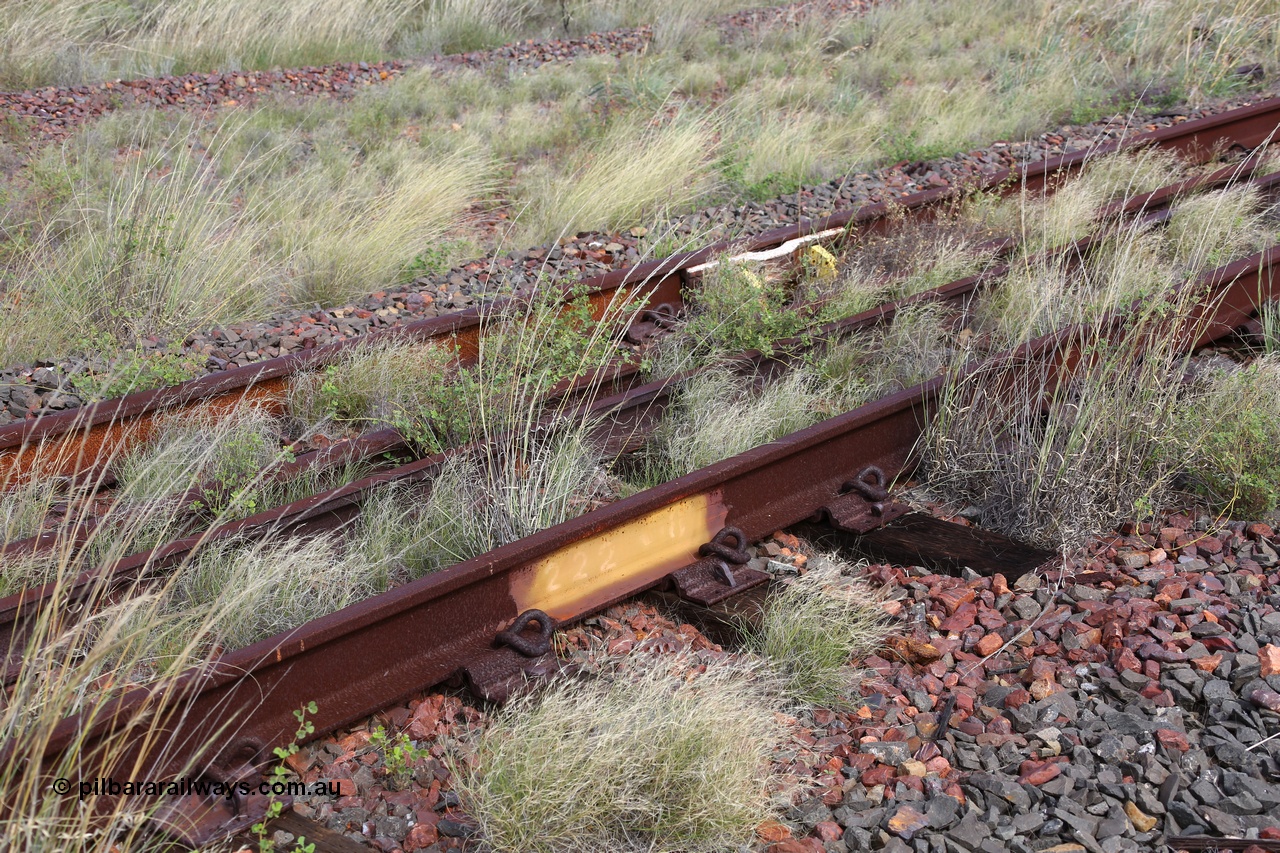 180614 1332
Allen Siding, recycled rail from the Newman Mainline, a section of rail from the 222.8 km between Shaw and Hesta has made its way to the 45 km on the Goldsworthy line. [url=https://goo.gl/maps/MEZVHRb4Pwj]GeoData[/url]. 14th June 2018.
