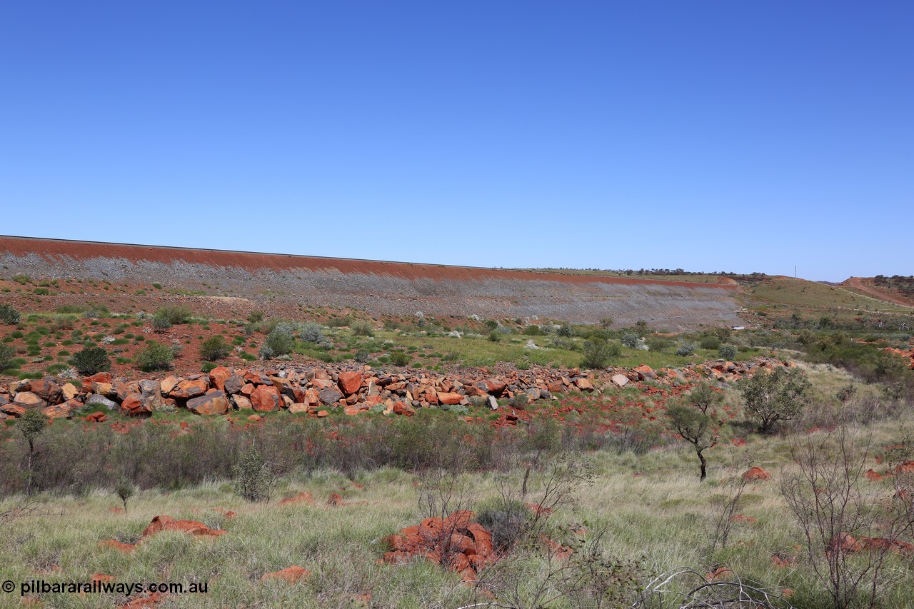 150505 7936
FMG Solomon Line, looking east across valley at massive earth fill for rail line. Geodata: [url=https://goo.gl/maps/j6sYcBx32F42] -22.0351433 118.7568750 [/url].
