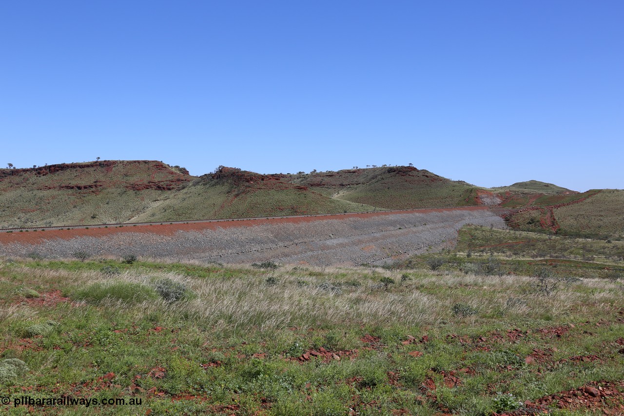 150505 7940
FMG Solomon Line, looking east, earth fill abutment embankment for rail line, Jingarri Creek. Geodata: [url=https://goo.gl/maps/PCJ1fDRmspu] -22.0545750 118.7278517 [/url].
