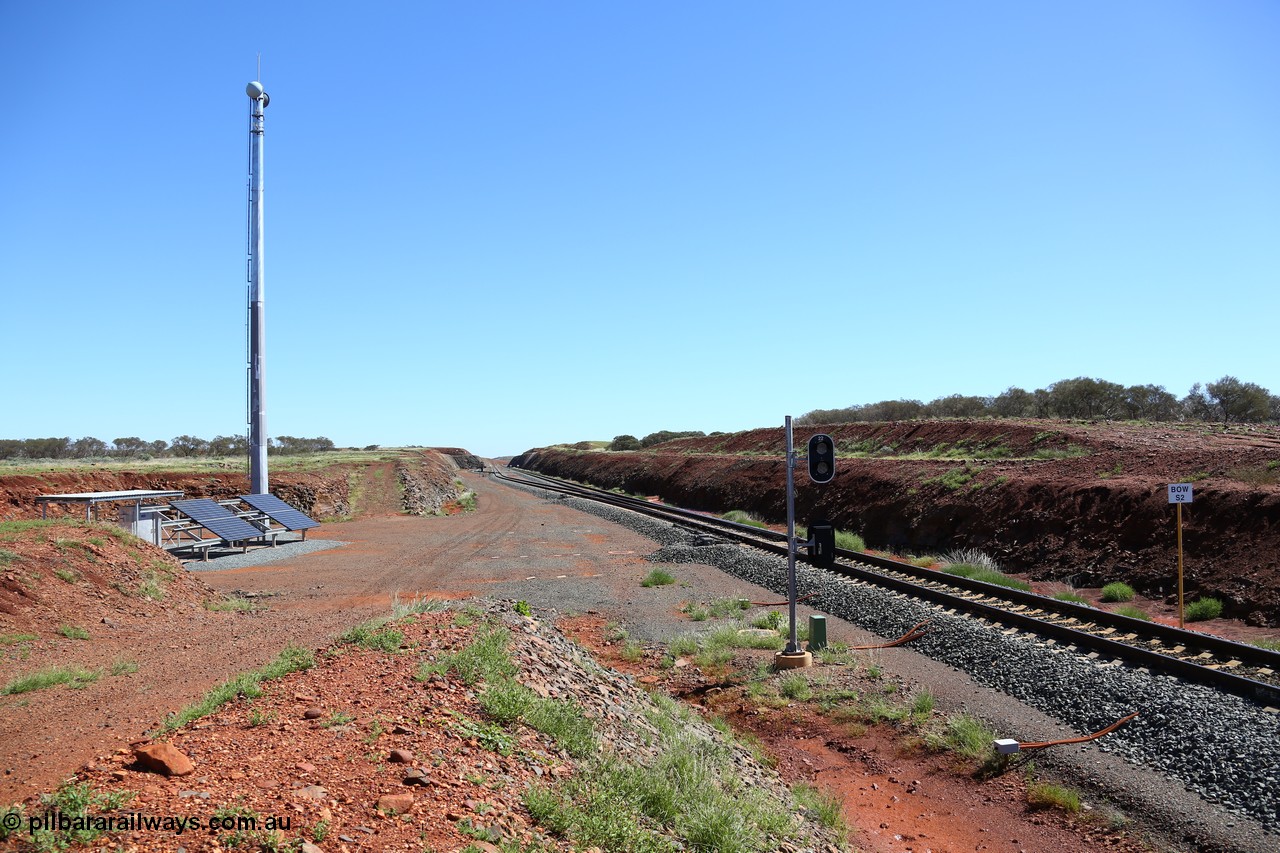 150505 7991
FMG Solomon Line, view looking west from the east end of Bow Siding, point indicators and back track visible in the distance. Geodata: [url=https://goo.gl/maps/uDTApXBKymD2] -22.0188283 118.5297867 [/url].
