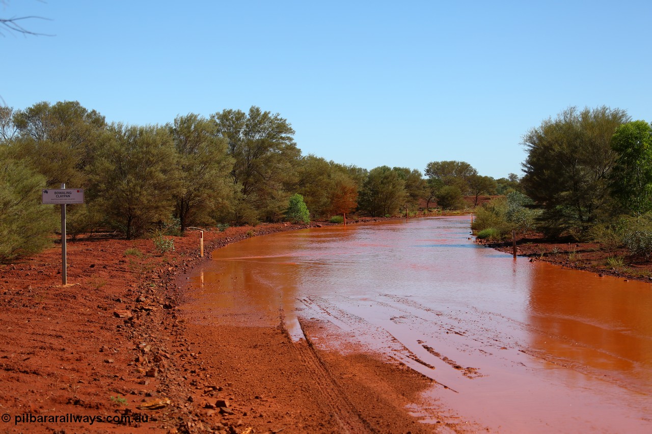 150505 8003
FMG Solomon Line, Bowaling Claypan, located just off the Wittenoom - Roebourne Road. Geodata: [url=https://goo.gl/maps/AKho2ck9KUw] -22.0843050 118.3361267 [/url].
