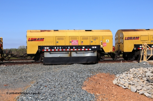 171121 0967
Barker Siding, Loram rail grinder MPC 2, grinder cart. 21st November 2017.
Keywords: Loram;MPC2;rail-grinder;
