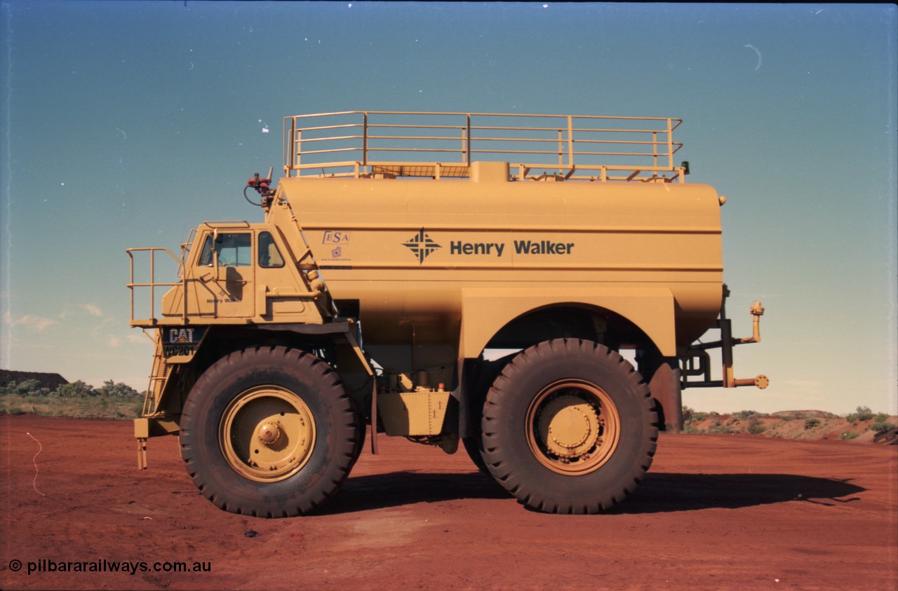 228-11
Yandi Two mobile machine parking bay, a new water cart for Henry Walker, operator of the BHP owned mine, WC201 is based on a Caterpillar 777B truck chassis.
Keywords: WC201;water-cart;Caterpillar;777B;