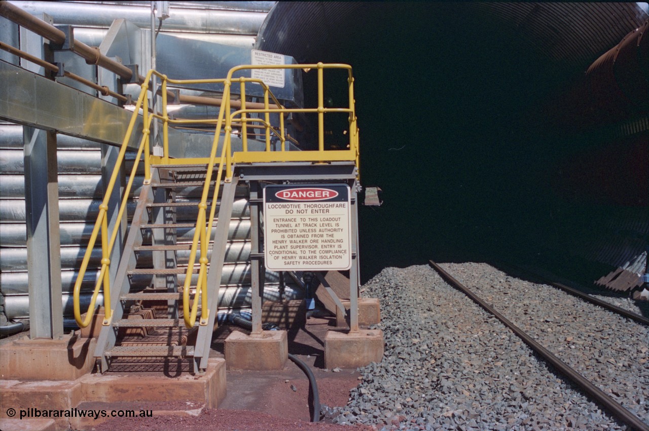 232-02
Yandi Two entry portal for the loadout tunnel entry sign. February 1997. [url=https://goo.gl/maps/uMdxcaCKSdm]GeoData[/url].
