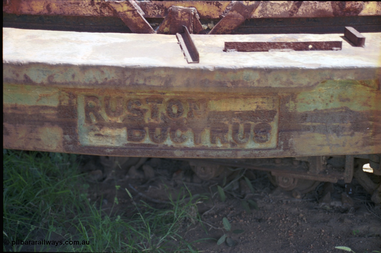 237-13
Just south of Pilga and the old Cooglegong Mine is this rusting hulk of a Ruston Bucyrus shovel, possibly an RB10, serial RB21269. [url=https://goo.gl/maps/PbrNeNDRYVP2] Geodata [/url].
