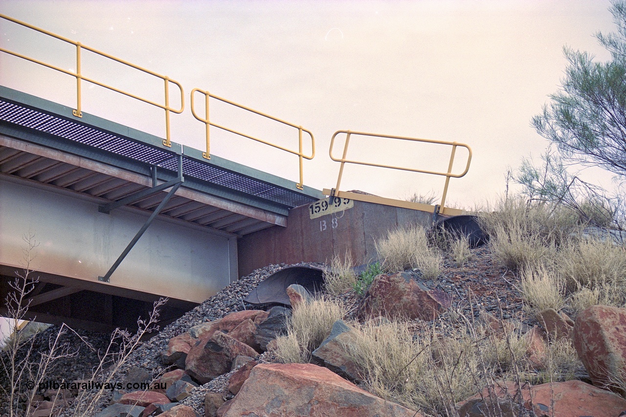 249-10
Yule River bridge south abutment showing the chainage of the railway line. Approximate [url=https://goo.gl/maps/phCWr8u1xnuBdzwj6]location[/url].
