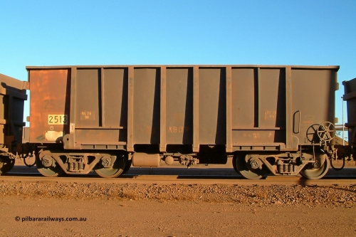 2513 Comeng 040815 170026
Nelson Point, Car Dumper 3, loaded BHP Iron Ore waggon 2513, a Comeng WA build from the third batch built in 1970. August 15, 2004.
Keywords: 2513;Comeng-WA;BHP-ore-waggon;