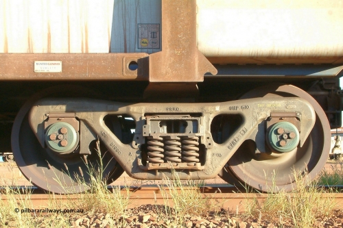 Bradken bogie 040413 165855
Nelson Point, ore waggon bogie, Bradken cast SSRC bogie which stands for Super Service Ride Control.
