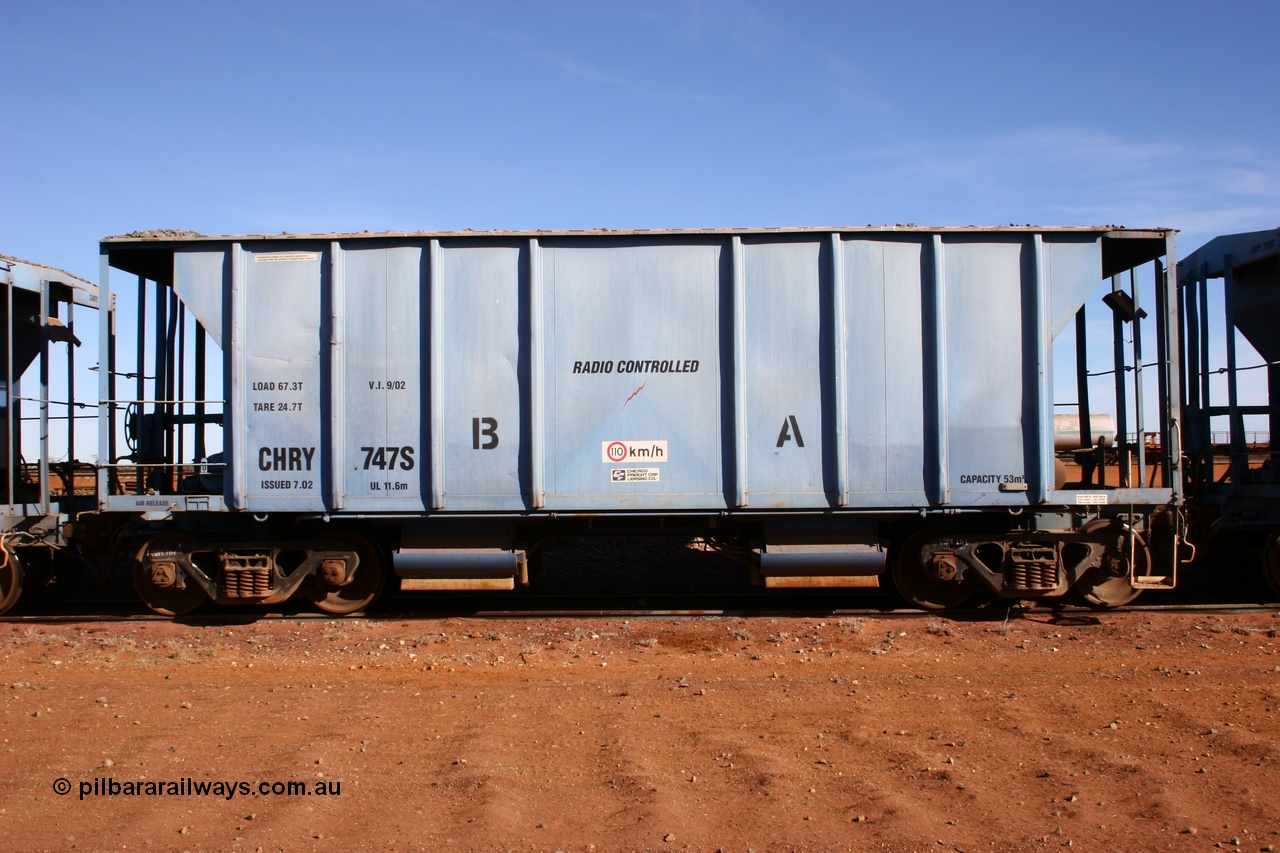 050518 2091
Flash Butt yard, CFCLA hire ballast waggon CHRY type CHRY 747.
Keywords: CHRY-type;CHRY747;CFCLA;CRDX-type;BHP-ballast-waggon;