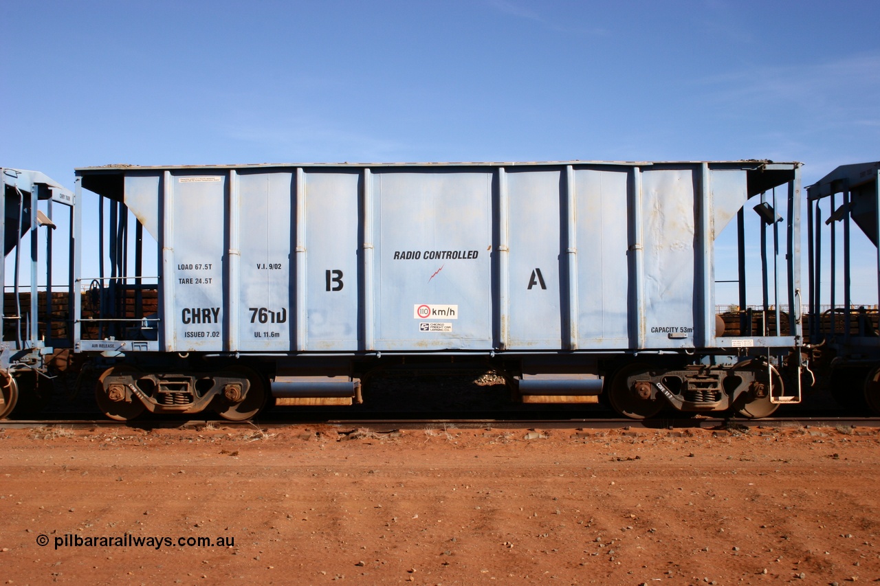 050518 2103
Flash Butt yard, CFCLA hire ballast waggon CHRY type CHRY 761.
Keywords: CHRY-type;CHRY761;CFCLA;CRDX-type;BHP-ballast-waggon;