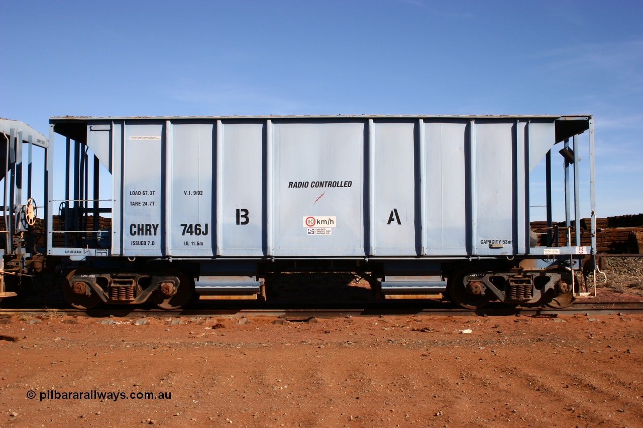 050518 2113
Flash Butt yard, CFCLA hire ballast waggon CHRY type CHRY 746.
Keywords: CHRY-type;CHRY746;CFCLA;CRDX-type;BHP-ballast-waggon;