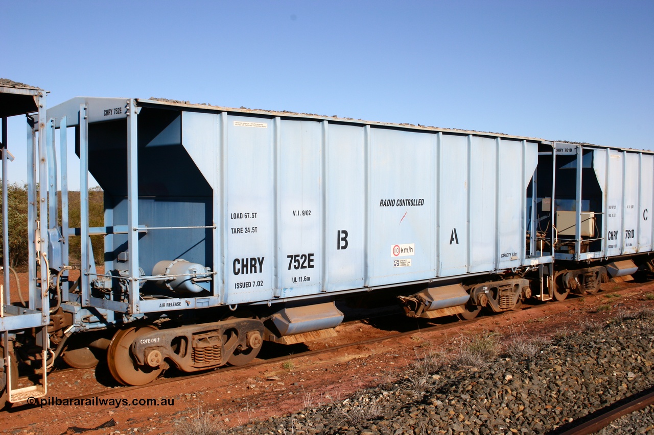 050713 4101
Flash Butt yard, CFCLA hire ballast waggon CHRY class CHRY 752.
Keywords: CHRY-type;CHRY752;CFCLA;CRDX-type;BHP-ballast-waggon;