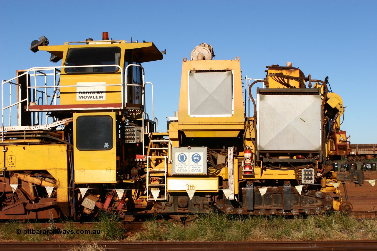 060429 3721
Flash Butt yard, view of Harsco 'Pony' track resleeping and relaying machine. Originally owned by Barclay Mowlem.
Keywords: Harsco;Pony-Track-Relayer;