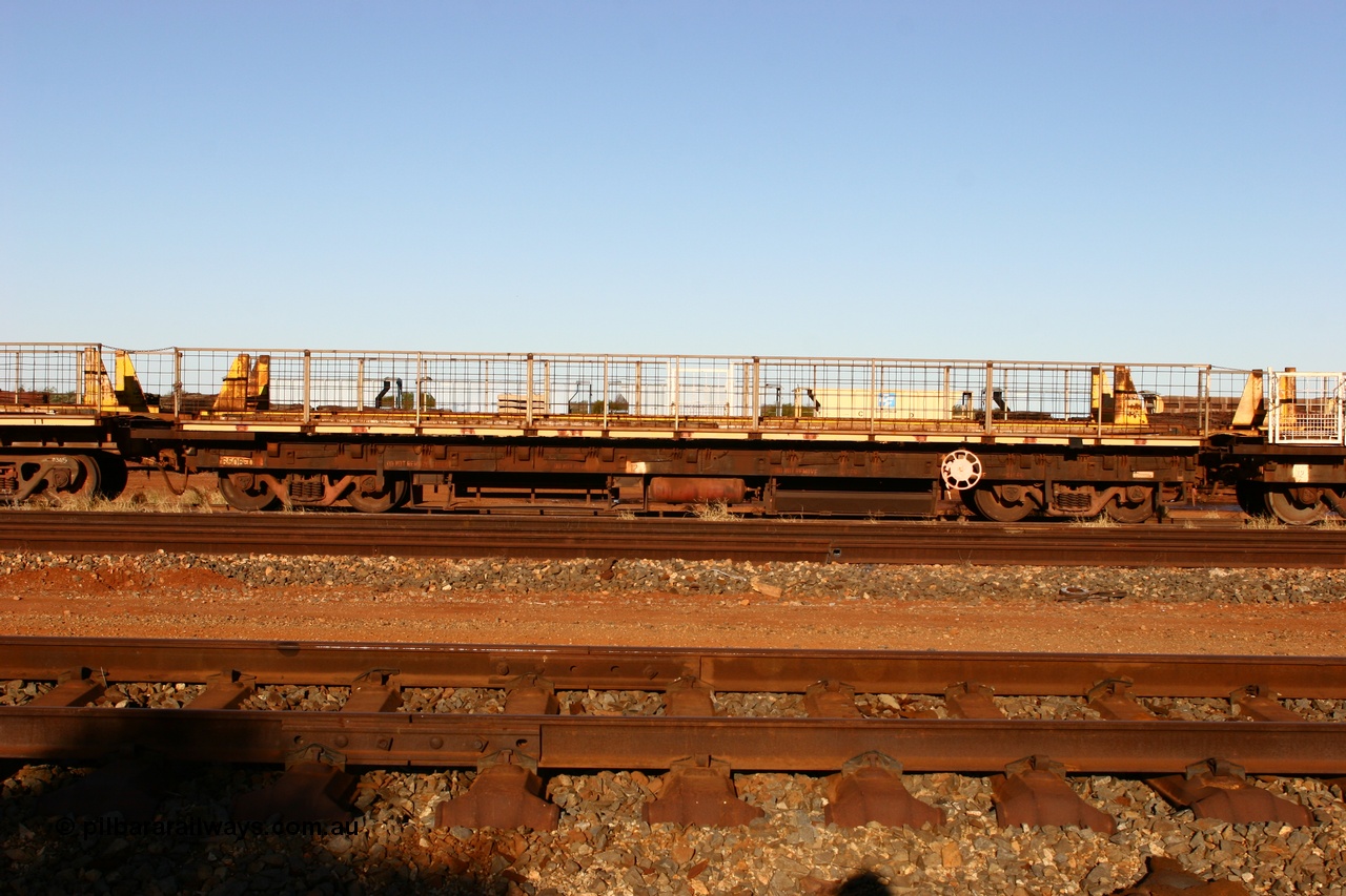 060429 3760
Flash Butt yard, Pony waggon 6017, built by Comeng WA in 1971 in a batch of three numbered 6014-6017, view of asset number 6506-017.
Keywords: BHP-pony-waggon;Comeng-WA;