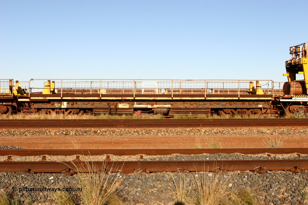 060429 3763
Flash Butt yard, Pony re-laying waggon, built for Mt Newman Mining in 1970 by Scotts of Ipswich, one of a batch of nine, one of a batch of nine in the series 6005-6013.
Keywords: BHP-pony-waggon;Scotts-Qld;