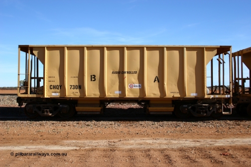 CHQY 730 050518 2071
Flash Butt yard, CFCLA hire ballast waggon CHQY type CHQY 730.
Keywords: CHQY-type;CHQY730;CFCLA;CRDX-type;BHP-ballast-waggon;