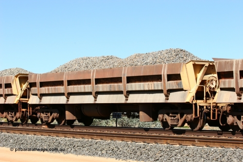 0701 Difco USA 060501 3878
Tabba Siding, built by Difco USA in 1971 for Mt Newman Mining in a group of four, 701 was the class leader of the long side dump waggons.
Keywords: Difco-Ohio-USA;BHP-ballast-waggon;