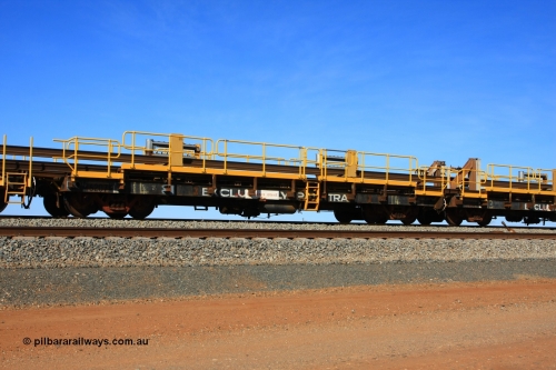 6207 Comeng WA 110619 1884
South of Mooka Siding, the Steel Train or rail recovery and transport train, flat waggon #14, 6207, a Comeng WA built flat waggon from January 1977 under order no. 07-M-282 RY.
Keywords: BHP-rail-train;Comeng-WA;