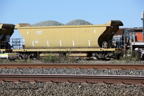 0214 CNR - QRRS China 130720 1448
Flash Butt yard, CNR-QRRS of China built 99 tonne ballast waggon 0214 loaded awaiting their next duty.
Keywords: CNR-QRRS-China;BHP-ballast-waggon;