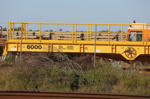 6000 Gemco Rail WA 130720 1556
Flash Butt yard, new heavyweight out of gauge flat waggon 6000, unsure of builder, could be Gemco Rail in Perth.
Keywords: BHP-flat-waggon;