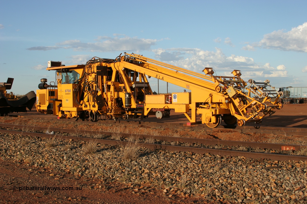 050414 0937
Flash Butt yard, Barclay Mowlem track tamper a Fairmont Jackson model 6700 tamper serial 153172. 14th April 2005.
Keywords: Jackson;6700;153172;track-machine;