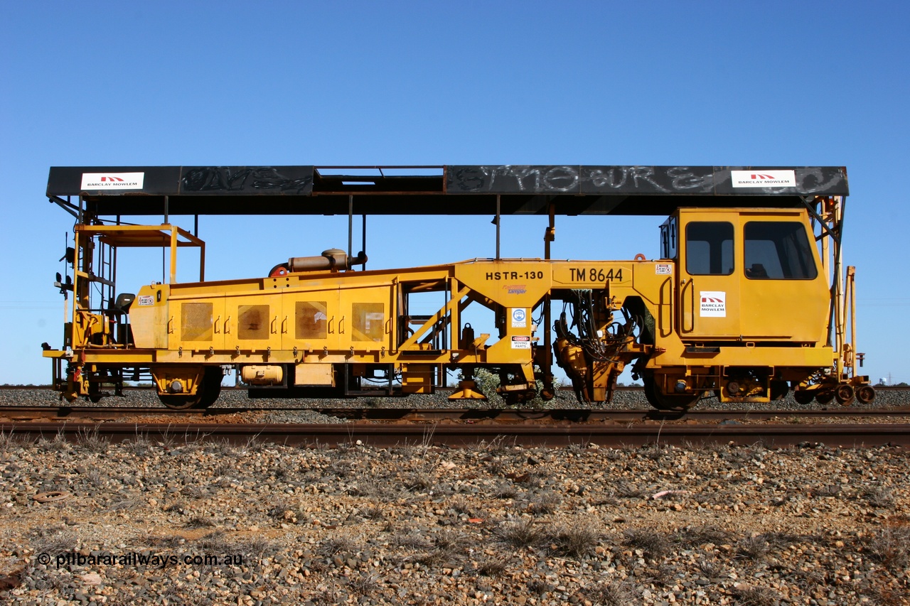 050801 4728
Flash Butt yard, Barclay Mowlem tamping machine TM 8644 a Tamper HSTR 130 model serial 3581011. 1st August 2005.
Keywords: TM8644;Tamper;HSTR-130;3581011;track-machine;