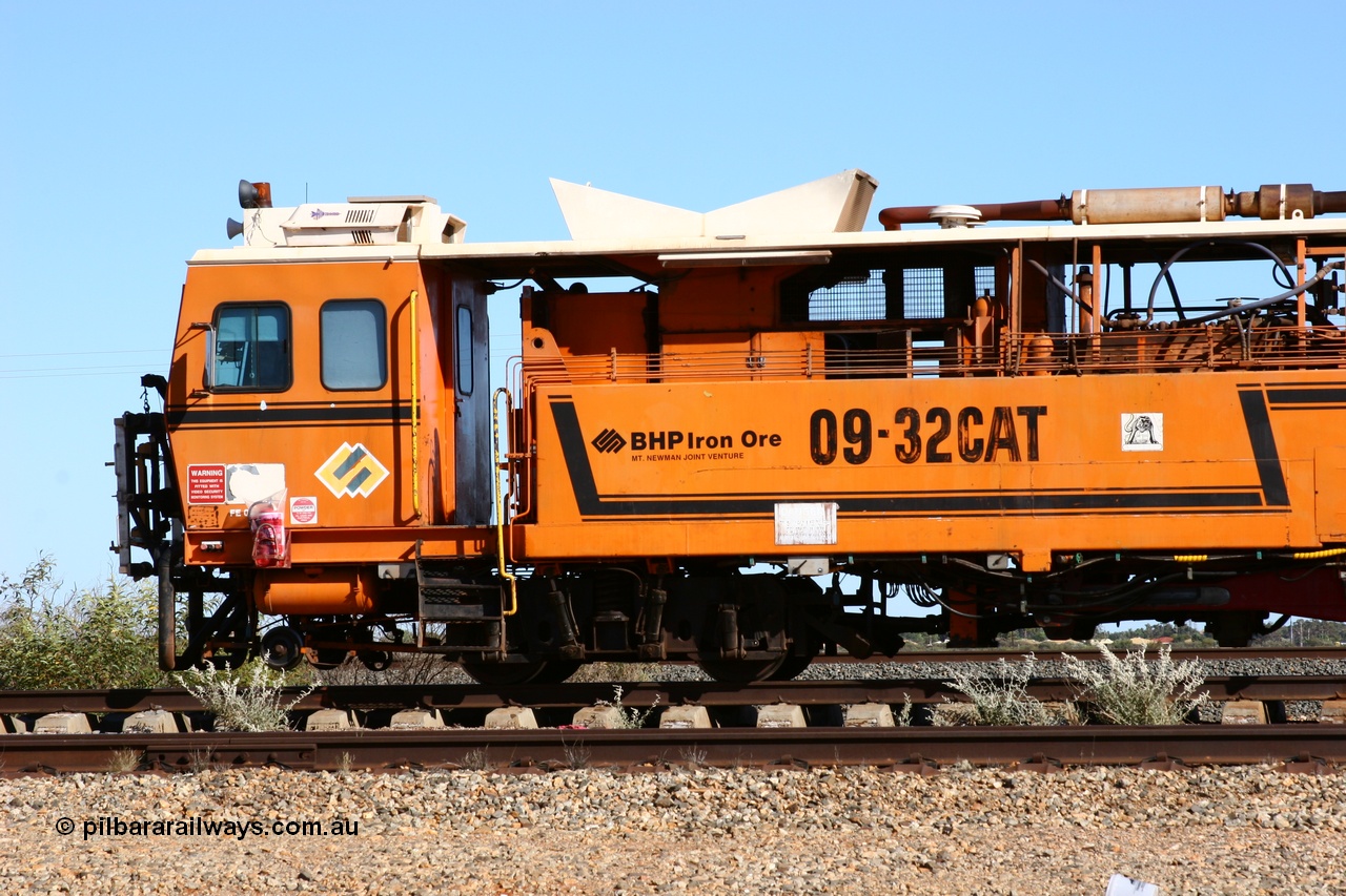 050801 4745
Flash Butt yard, BHP's Mainline Tamper 1, a Plasser Australia 09-32 CAT model tamper serial 306 built in 1986. 1st August 2005.
Keywords: Tamper1;Plasser-Australia;09-32-CAT;306;track-machine;