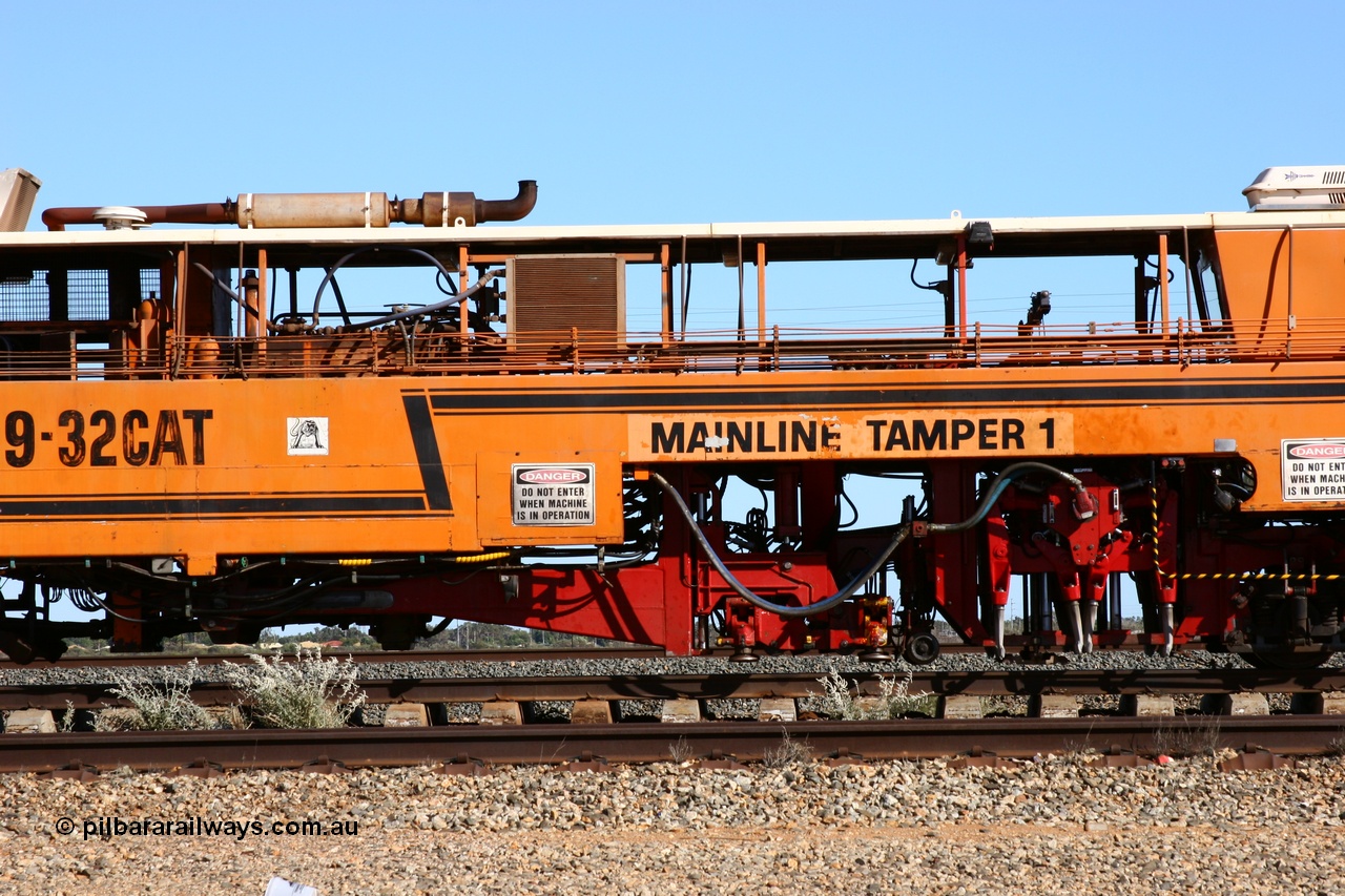 050801 4746
Flash Butt yard, BHP's Mainline Tamper 1, a Plasser Australia 09-32 CAT model tamper serial 306 built in 1986. 1st August 2005.
Keywords: Tamper1;Plasser-Australia;09-32-CAT;306;track-machine;