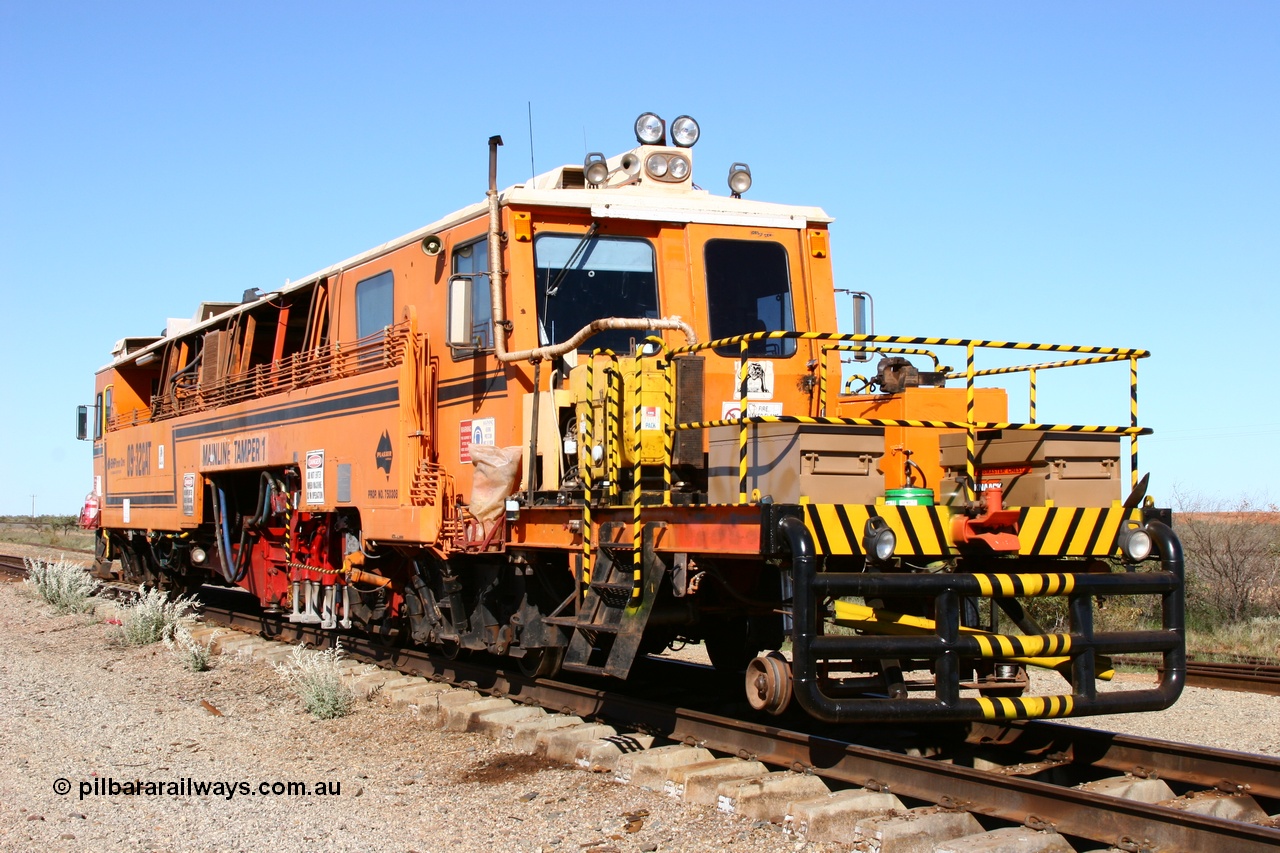 050801 4749
Flash Butt yard, BHP's Mainline Tamper 1, a Plasser Australia 09-32 CAT model tamper serial 306 built in 1986. 1st August 2005.
Keywords: Tamper1;Plasser-Australia;09-32-CAT;306;track-machine;