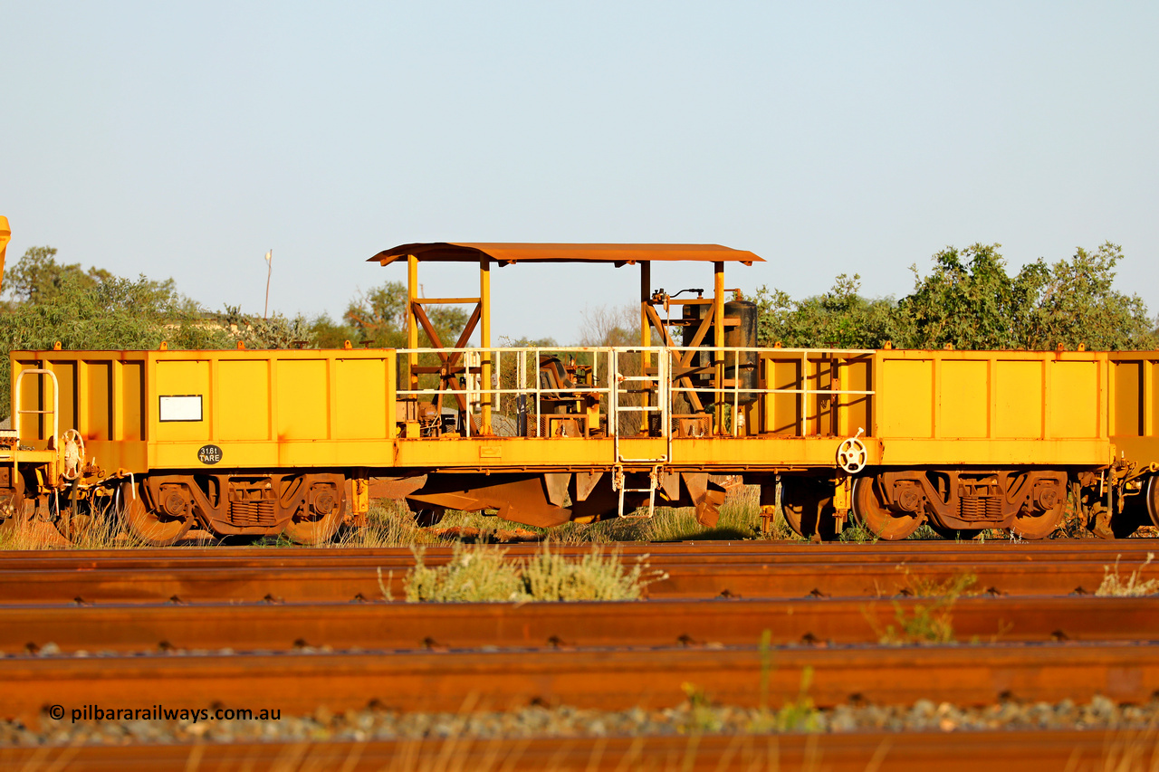250501 0620
Thomas yard, the first of two FMG ballast plough waggons BP 01, built in China by CSR at the Yangtze Rolling Stock Company in 2010. May 1, 2025.
Keywords: BP01;CSR-Yangtze-Rolling-Stock-Co-China;FMG-ballast-waggon