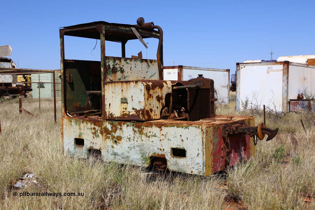 200914 7753
Pilbara Railways Historical Society museum, Simplex Dorman 0-4-0P model builders number 14033 built in 1957, locomotive originally numbered NW 12, renumbered to PW 22 in 1969. It was donated from the Public Works Department at Point Samson in 1976. A picture of it in service can be found here at [url=https://www.westonlangford.com/images/photo/111892/]Weston Langford[/url] site. 14th September 2020.
Keywords: Simplex-Dorman;0-4-0P;PW22;14033/1957;NW12;