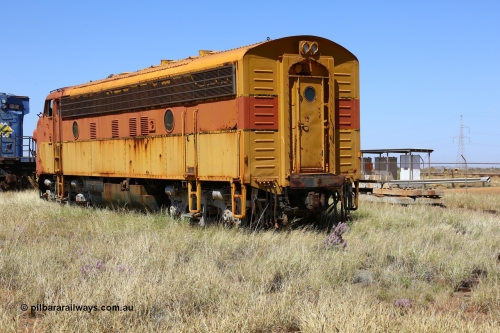 200914 7756
Pilbara Railways Historical Society museum, 5450 a USA built EMD model F7A serial 8970 and frame 3006-A9, built Jan-1950 for Western Pacific Railroad as 917-A, imported for the Mt Newman Mining Co. to construct their Port Hedland to Newman railway in December 1967. Donated to the Society in 1978. 14th September 2020.
Keywords: 5450;EMD;F7A;8970;917-A;3006-A9