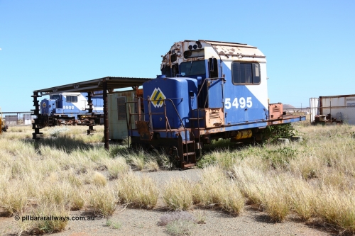 200914 7775
Pilbara Railways Historical Society, the cab from Mt Newman Mining / BHP scrapped Comeng NSW built ALCo M636 unit 5495 serial number C6084-11 next to the office building. The shade uprights are re-purposed crank shafts and cam shafts. 14th September 2020.
Keywords: 5495;Comeng-NSW;MLW-ALCo;M636;C6084-11