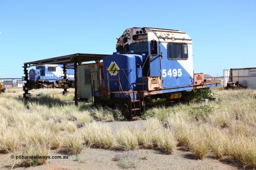 200914 7776
Pilbara Railways Historical Society, the cab from Mt Newman Mining / BHP scrapped Comeng NSW built ALCo M636 unit 5495 serial number C6084-11 next to the office building. The shade uprights are re-purposed crank shafts and cam shafts. 14th September 2020.
Keywords: 5495;Comeng-NSW;MLW-ALCo;M636;C6084-11