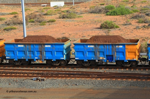 240619 0363
Cape Lambert yard, one of Rio Tinto's blue rakes with spring assisted park brake and only electronic controlled pneumatic [ECP] braking, waggon pair 31543 is a master and is bar coupled to slave waggon 36543 built by China Northen as a Q type in 12/2022. Captured on June 19, 2024.
Keywords: 31543;36543;Q-type;China-Northern;Rio-ore-waggon;
