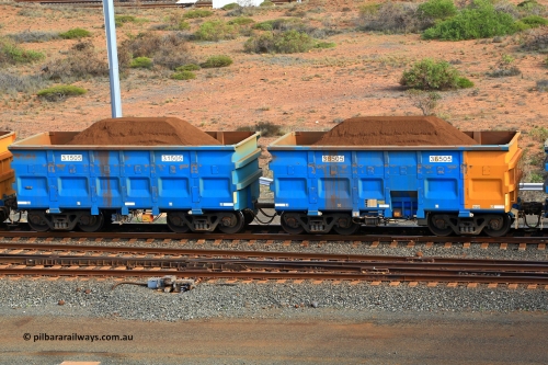 240619 0388
Cape Lambert yard, one of Rio Tinto's blue rakes with spring assisted park brake and only electronic controlled pneumatic [ECP] braking, waggon pair 31505 is a master and is bar coupled to slave waggon 36505 built by China Northen as a Q type in 12/2022. Captured on June 19, 2024.
Keywords: 31505;36505;Q-type;China-Northern;Rio-ore-waggon;