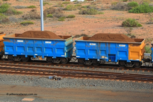 240619 0434
Cape Lambert yard, one of Rio Tinto's blue rakes with spring assisted park brake and only electronic controlled pneumatic [ECP] braking, waggon pair 31453 is a master and is bar coupled to slave waggon 36453 built by China Northen as a Q type in 12/2022. Captured on June 19, 2024.
Keywords: 31453;36453;Q-type;China-Northern;Rio-ore-waggon;