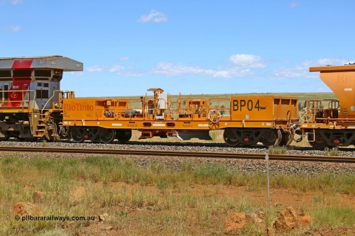 BP04 210322 9583
Near Gecko on Rio Tinto's Dampier - Tom Price line is CRRC Yangtze Rolling Stock Co of China built ballast plough waggon BP 04 on a loaded ballast rake. Location is roughly [url=https://goo.gl/maps/XZkGLreipQwHrTjw9]here[/url]. March 22, 2021.
Keywords: BP-type;BP04;Rio-ballast-plough;CRRC-Yangtze-Rolling-Stock-Co-China;