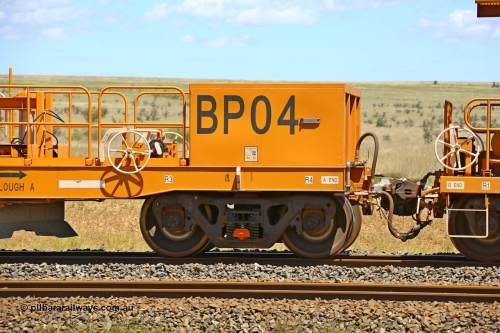 BP04 210322 9585
Near Gecko on Rio Tinto's Dampier - Tom Price line is CRRC Yangtze Rolling Stock Co of China built ballast plough waggon BP 04 on a loaded ballast rake, view of A end. Location is roughly [url=https://goo.gl/maps/XZkGLreipQwHrTjw9]here[/url]. March 22, 2021.
Keywords: BP-type;BP04;Rio-ballast-plough;CRRC-Yangtze-Rolling-Stock-Co-China;