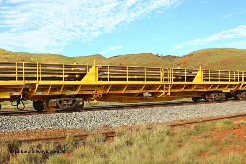 210510 1145
Near Galah on the Rio Tinto Dampier - Tom Price line at the 89.5 km, RTW type intermediate rail waggon RTW 008 on Rio Tinto's Gemco Rail built rail train consist. 10th May 2021. [url=https://goo.gl/maps/tSmgEtp7gcG7x24b9]Location[/url].
Keywords: RTW-type;RTW008;Gemco-Rail-WA