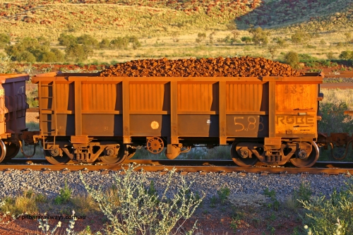 0583 170513 8719
Robe River ore waggon 583, built by Tomlinson Steel WA, handbrake side loaded view, Cape Lambert yard, May 13, 2017.
Keywords: 583;Tomlinson-Steel-WA;Robe-ore-waggon;