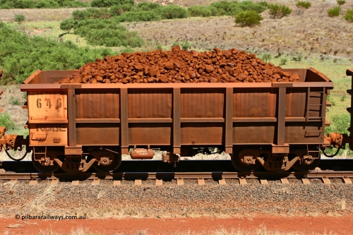 0646 061209 8180
Robe River ore waggon 645, built by Tomlinson Steel WA, non-handbrake side loaded view at the 7 km location just south of Cape Lambert yard. December 9, 2008.
Keywords: 646;Tomlinson-Steel-WA;Robe-ore-waggon;
