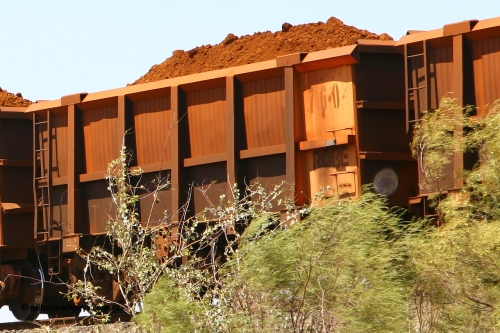 0760 070916 0995
Robe River ore waggon 760, built by Centurion Industries WA, rotary coupler end handbrake side loaded view, obscured from below. Maitland Siding, September 16, 2007.
Keywords: 760;Centurion-Industries-WA;Robe-ore-waggon;