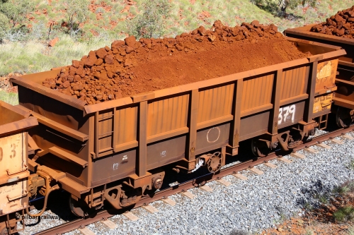 0879 180616 1876
Robe River ore waggon 879, built by Centurion Industries WA, fixed coupler handbrake side loaded view at Maitland Siding on the Deepdale line, June 16, 2018.
Keywords: 879;Centurion-Industries-WA;Robe-ore-waggon;
